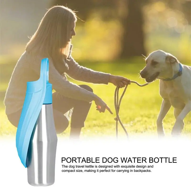 HydroPup™ – Portable Stainless Steel Water Bottle for Dogs
