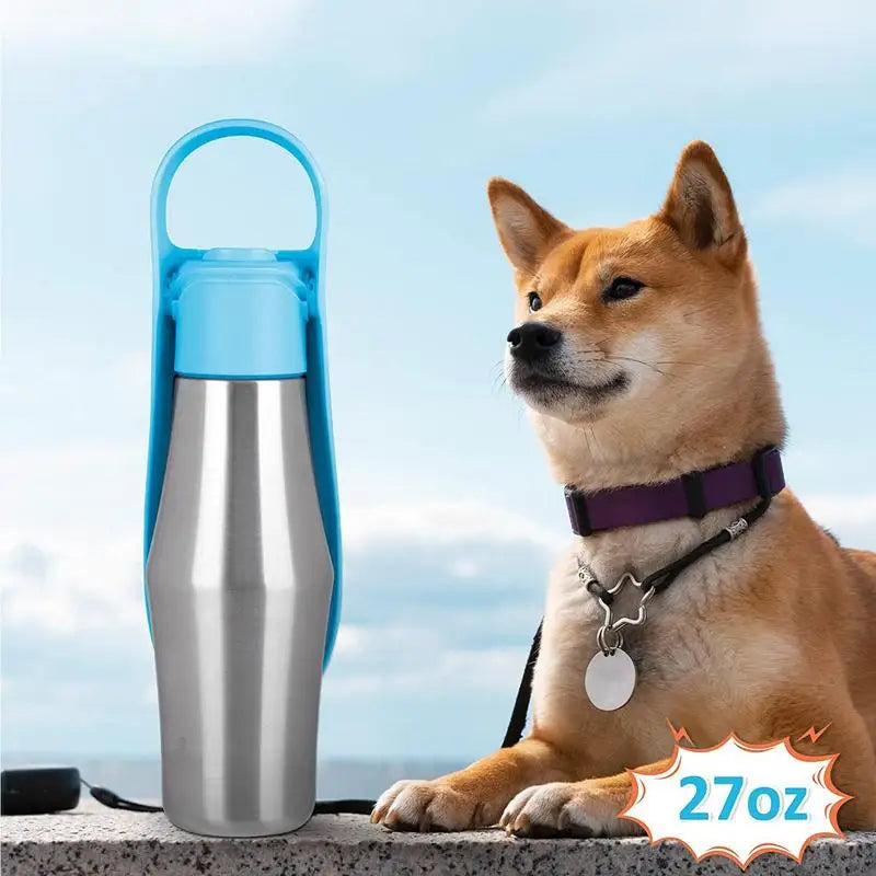 HydroPup™ – Portable Stainless Steel Water Bottle for Dogs